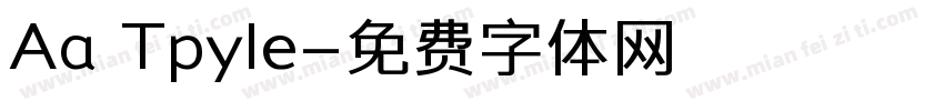 Aa Tpyle字体转换